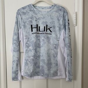 Huk Blue Camo Performance Long Sleeve Shirt